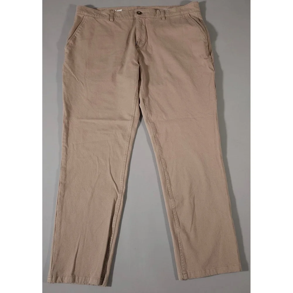 Mugsy Belmonts Chinos Mens 40x30 Tan Stretch‎ Cotton Rayon Spandex Pants